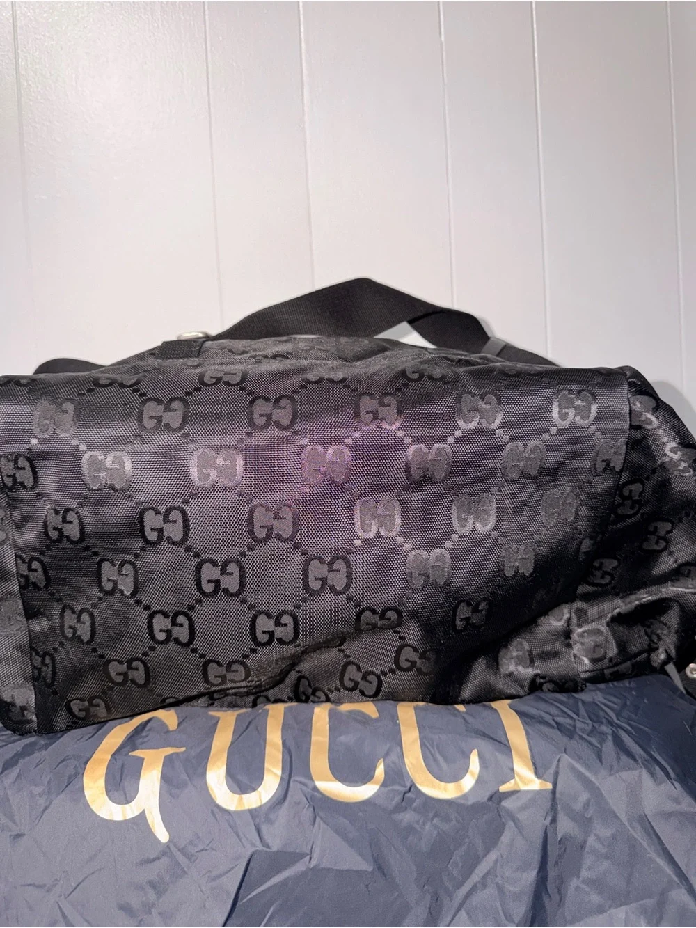 Gucci Black GG Canvas Weekend